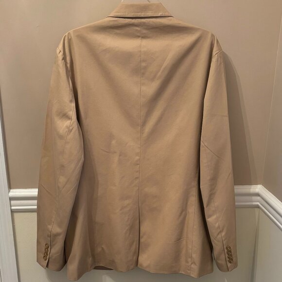 J CREW MAN'S COTTON SPORTS JACKET Size L in color TAN